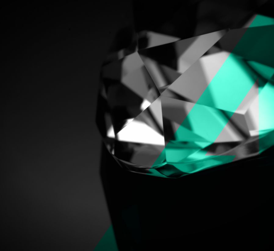 diamant en noir et blanc